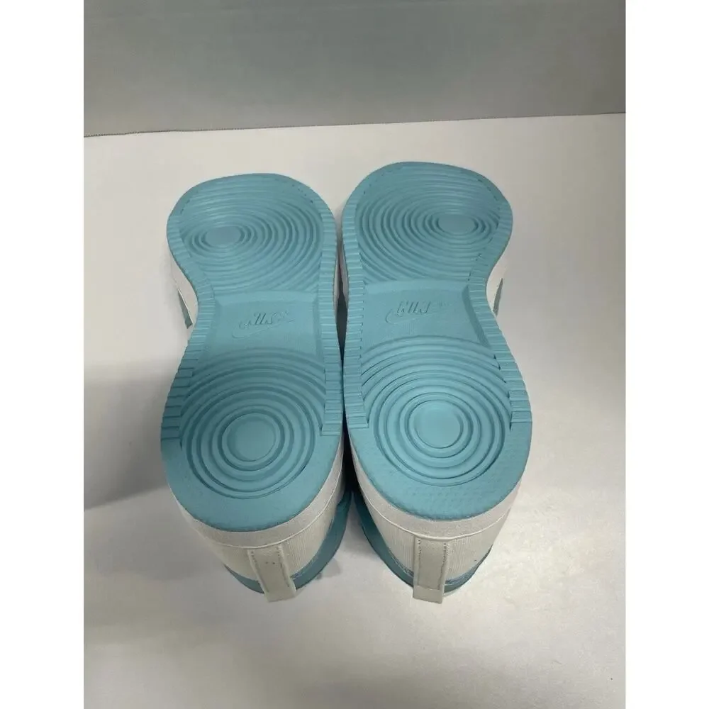 Air Jordan 1 KO High Bleached Aqua DO5047 411 Size 11 White Blue High Top Shoe